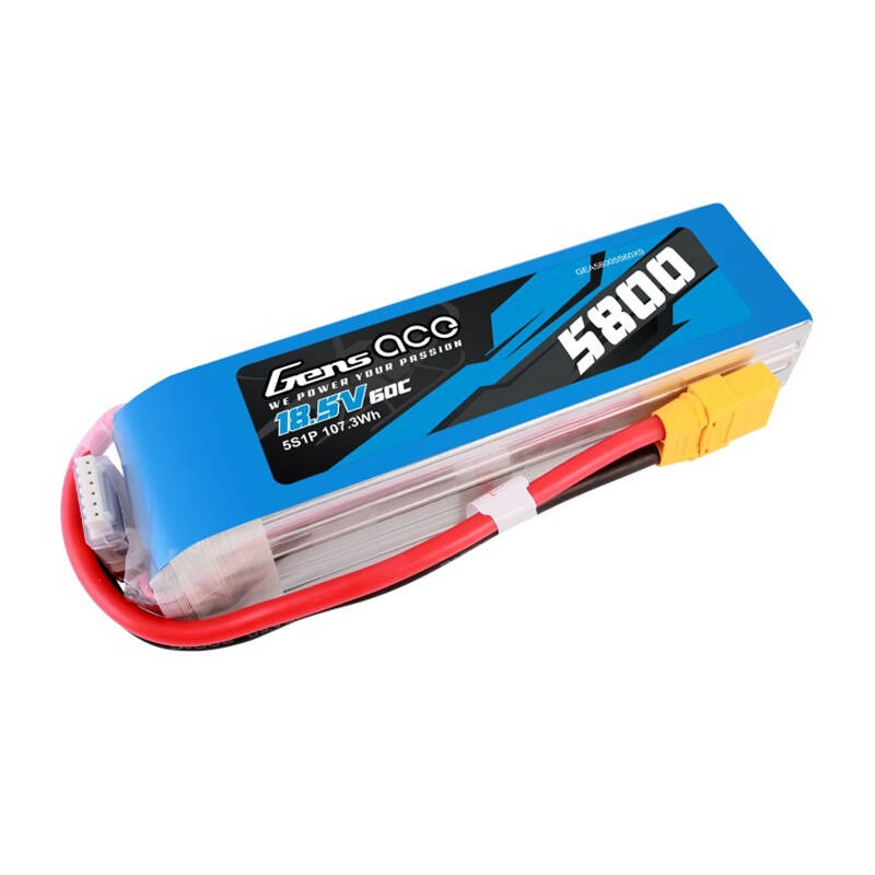 Levně Gens ace 5800mAh 60C 18,5V 5S1P Lipo Battery Pack s konektorem XT90