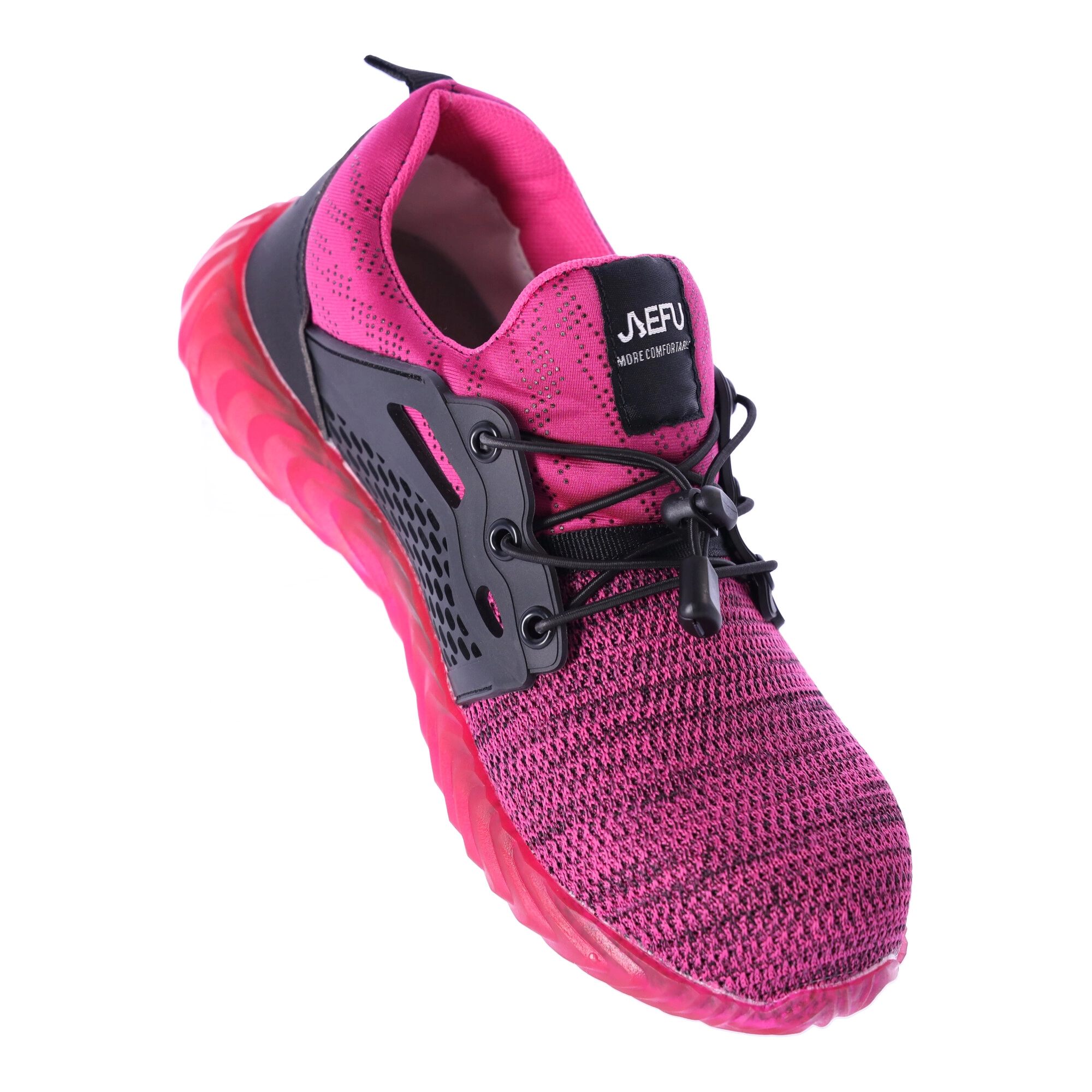 Ultralehké pracovní bezpečnostní boty S1P – Růžová