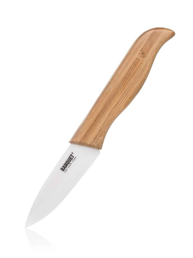 Levně Keramický nůž s bambusovou rukojetí 18 cm BANQUET Acura Bamboo