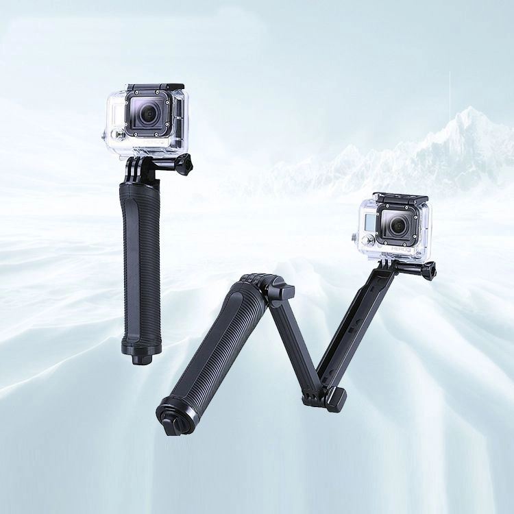 Třícestný monopod a mini stativ pro akční kamery GOPRO – černý