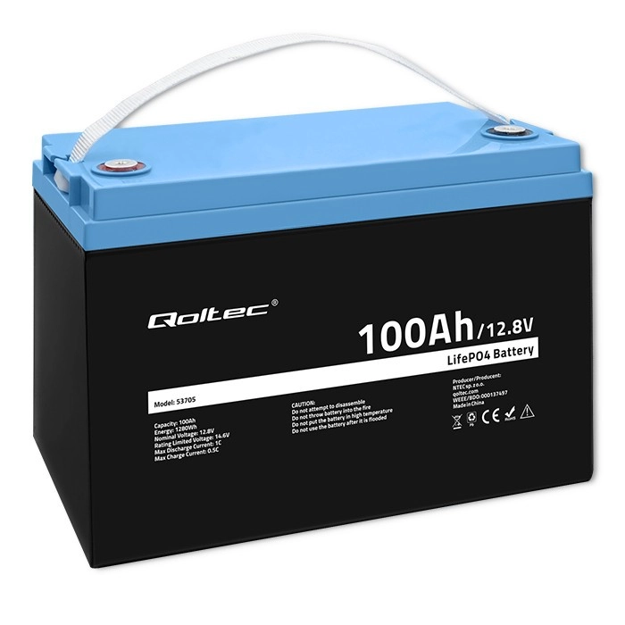 Levně Qoltec LiFePO4 12,8V/100Ah 1280Wh