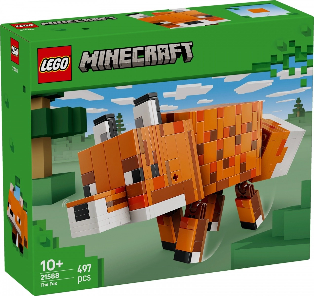 Lego minecraft liška – stavebnice pro děti 10+