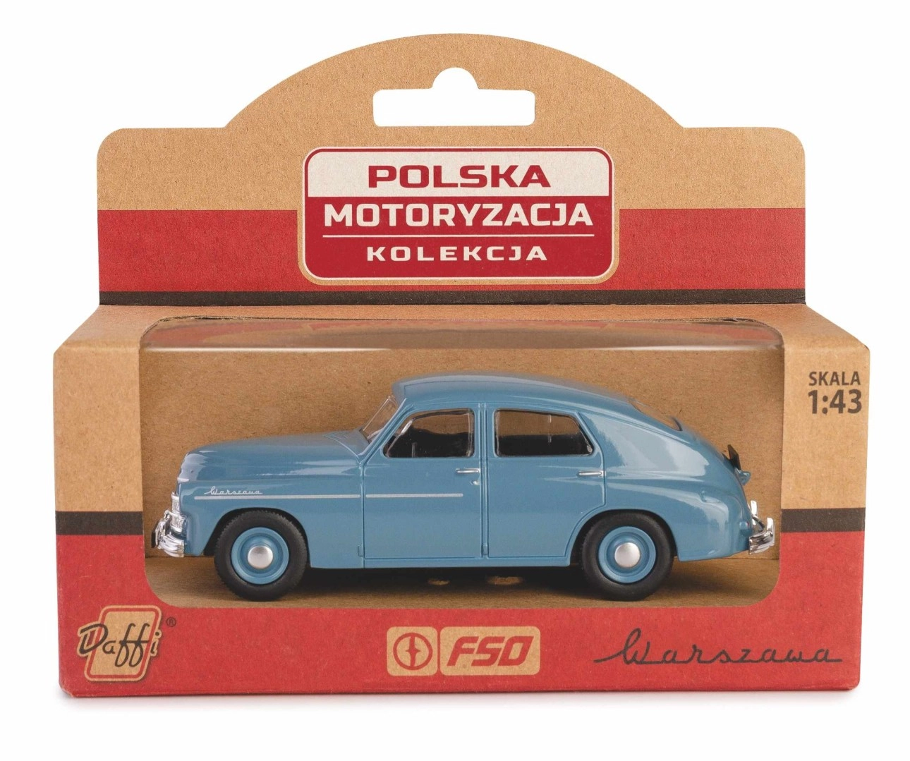 Levně Model auta warszawa m20 – kovový retro sedan v měřítku
