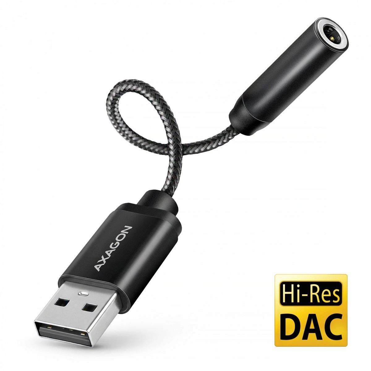 Levně AXAGON hi-res USB-A zvuková karta s DAC 32 bit / 384 kHz, jack 3,5 mm
