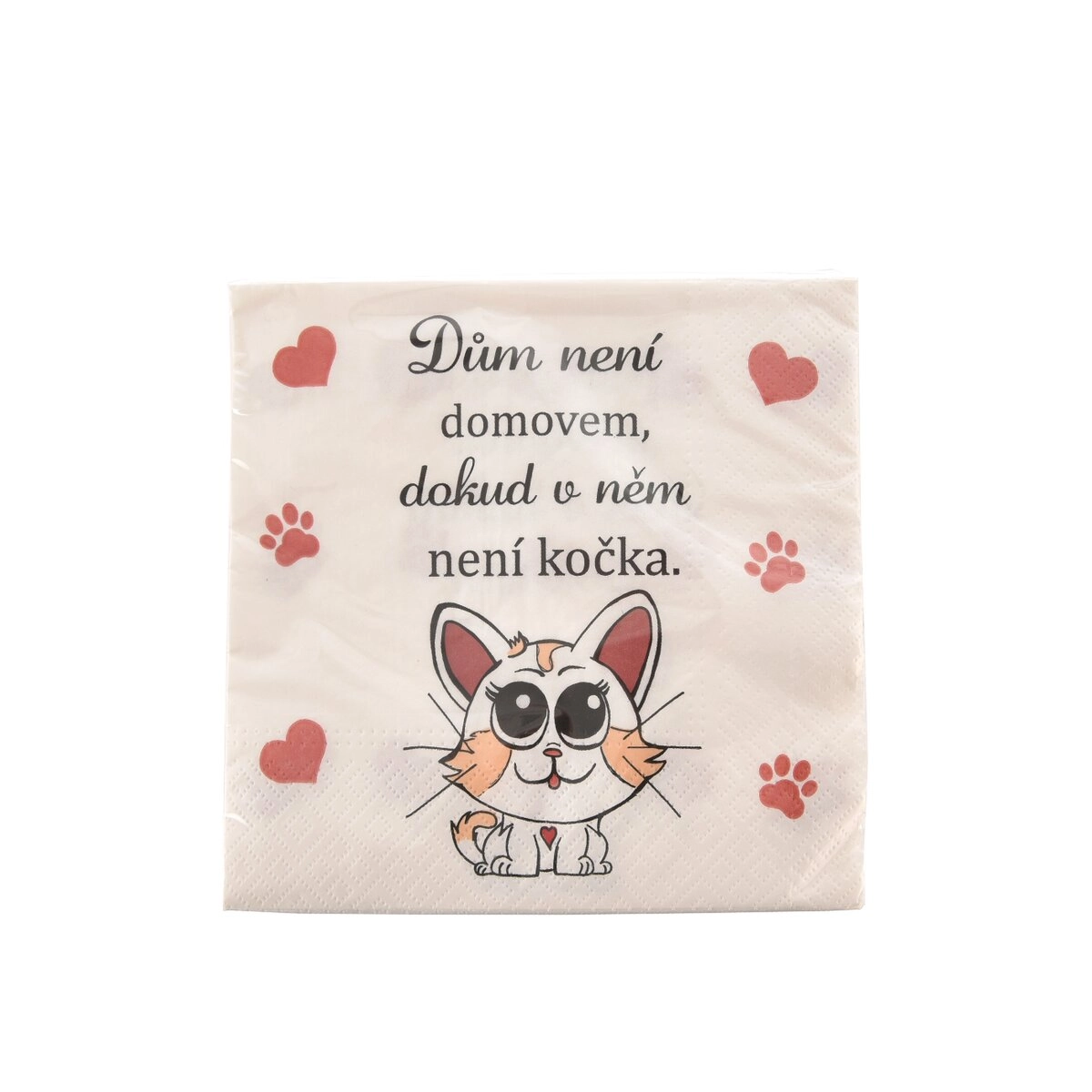 Levně Ubrousky Cat home 33 × 33 cm, 20 ks