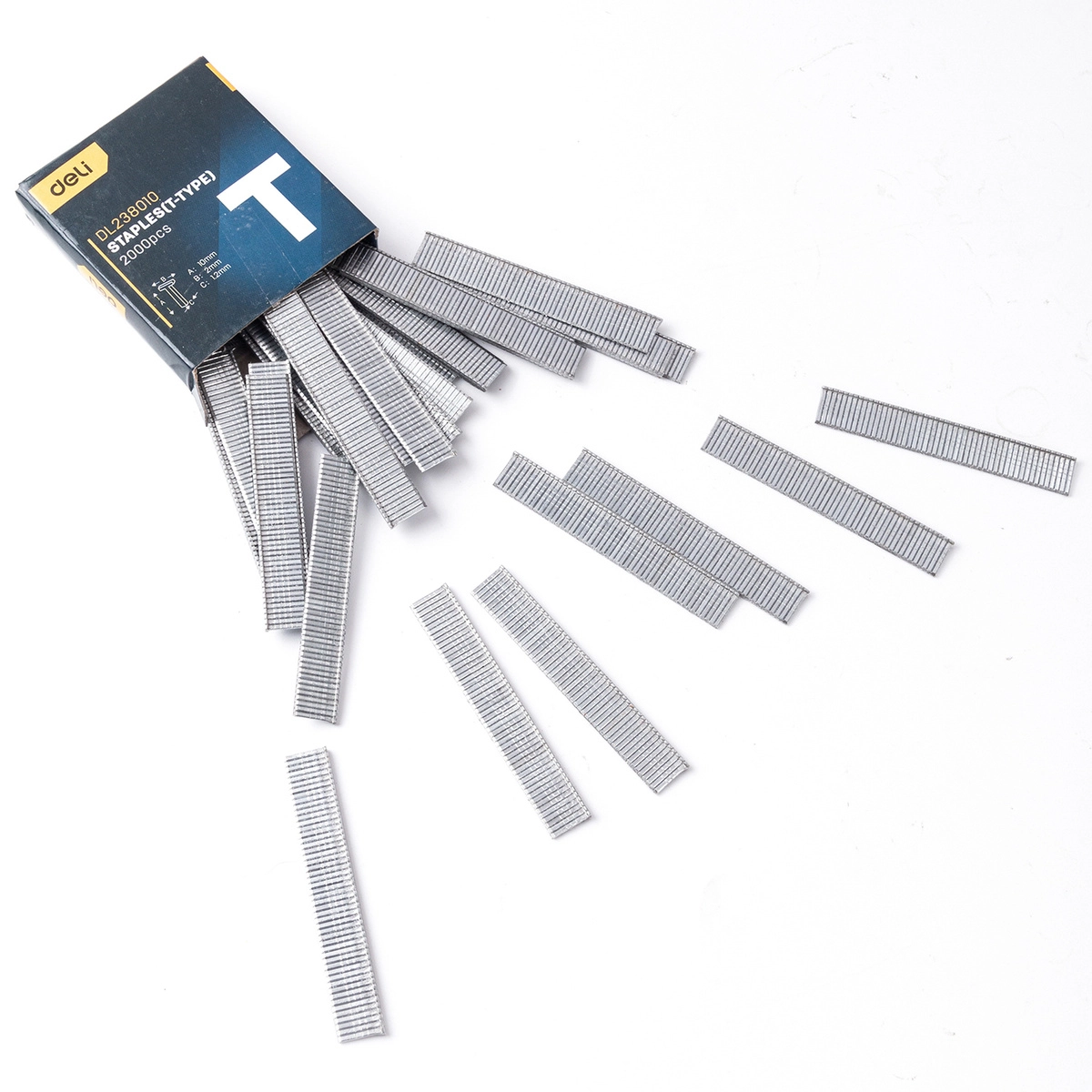 Levně Deli Tools EDL238010 Sponky typu T 2000 ks