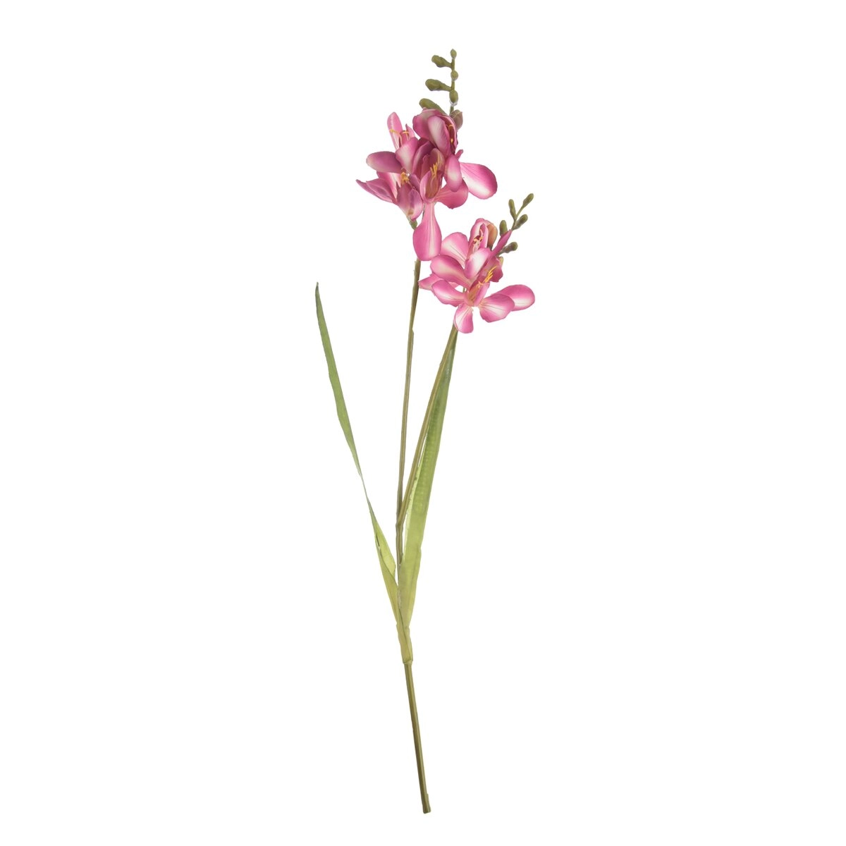 Levně Umělá květina Frézie růžová 54 cm