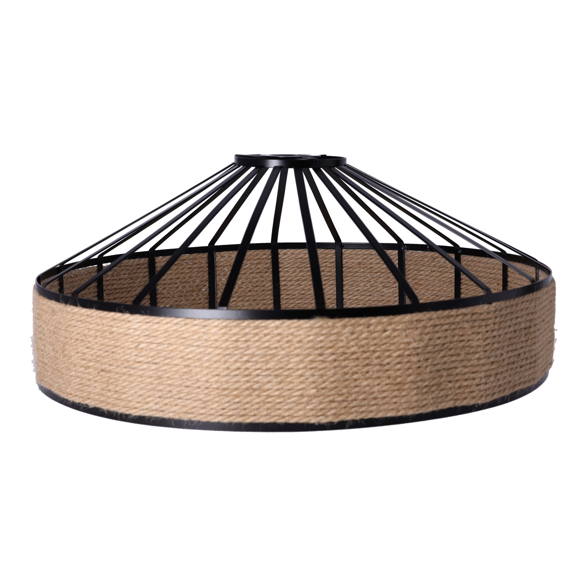 Levně Stropní lampa z konopného lana na řetězu - průměr 40 cm