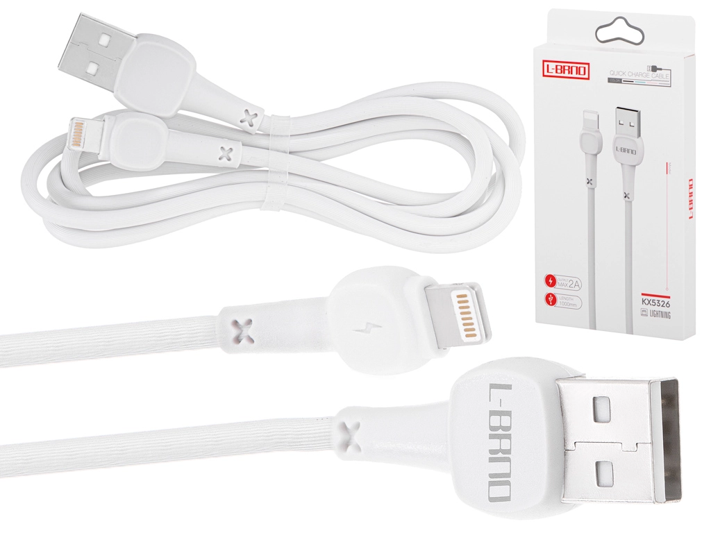 Levně Rychlonabíjecí kabel lightning bílý