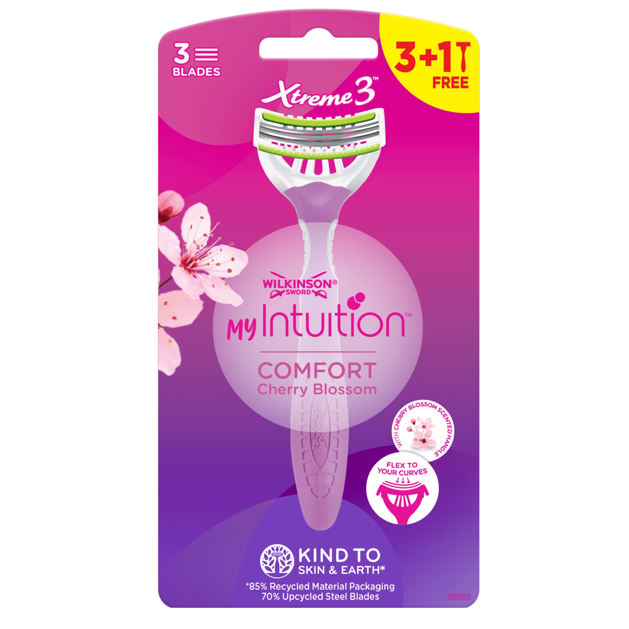 Levně Wilkinson Sword My Intuition Comfort Cherry Blossom 4 ks