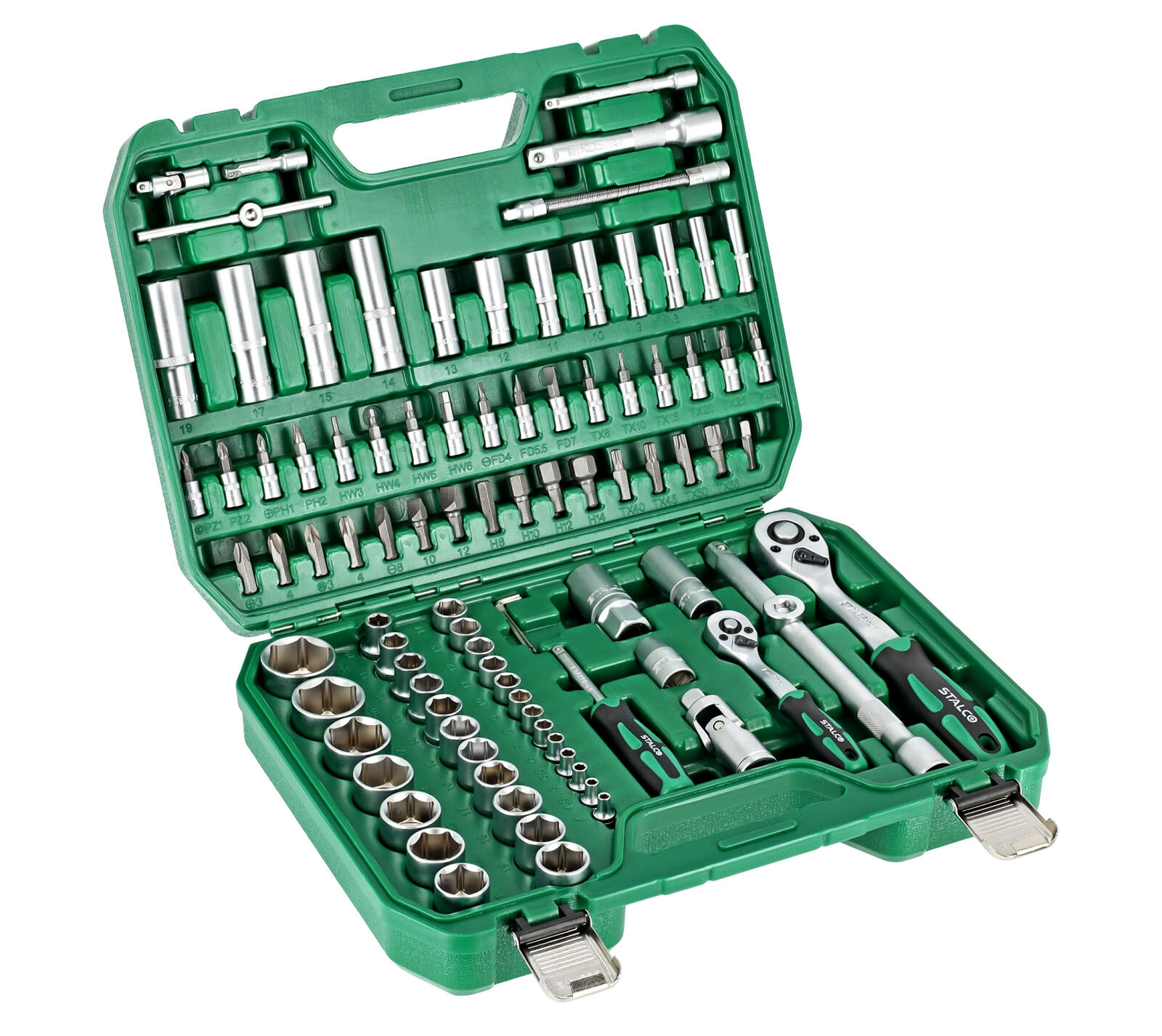 Levně sada 1/2"+1/4" 94díl. STALCO
