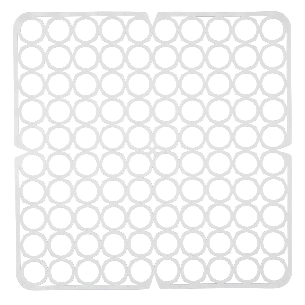 Levně Elastická mřížka do dřezu 27,5 × 27,5 cm bílá