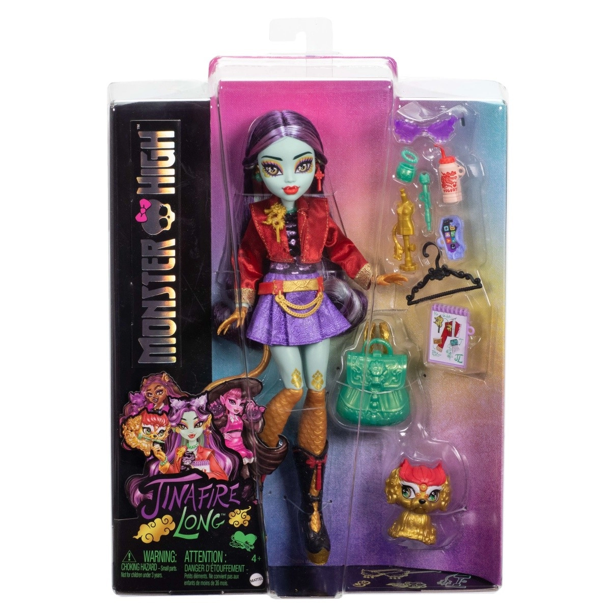 Levně Mattel Monster High Monsterka Jinafire Long