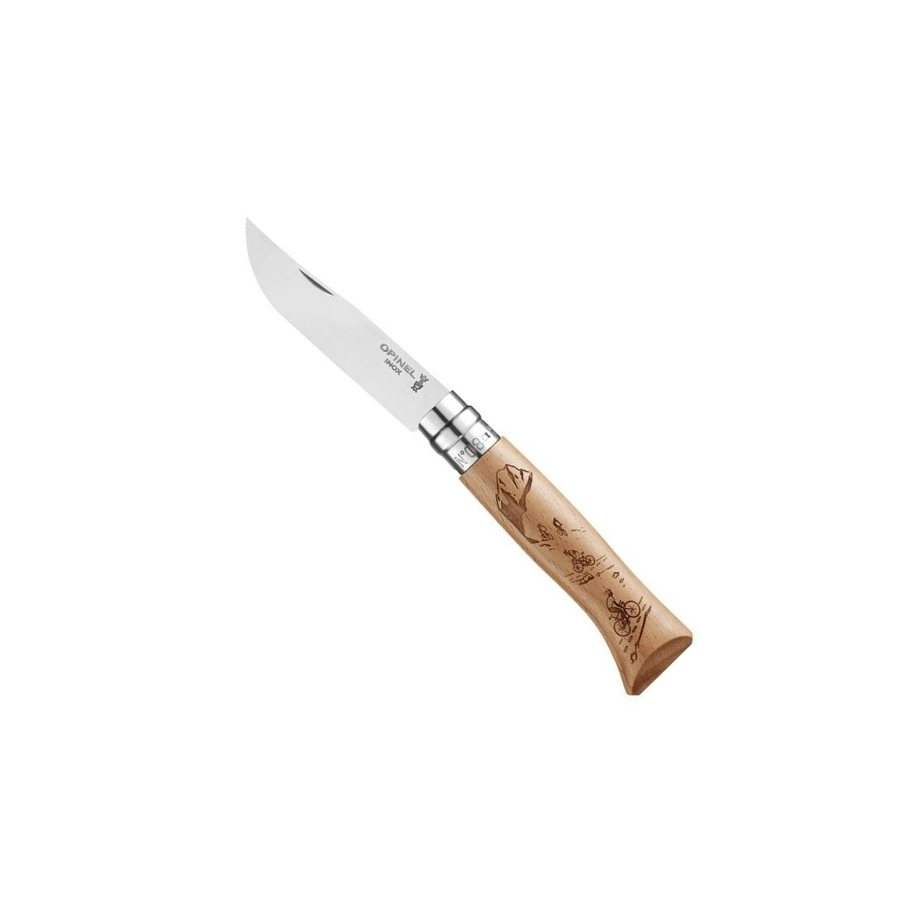 Levně Opinel N°08 Gravure Sport Velo 002187