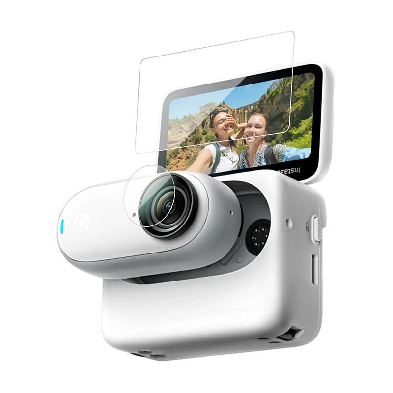 Levně 1x Sklo Kryt na Objektiv, 1x Kryt LCD obrazovky pro Insta360 GO3 Telesin