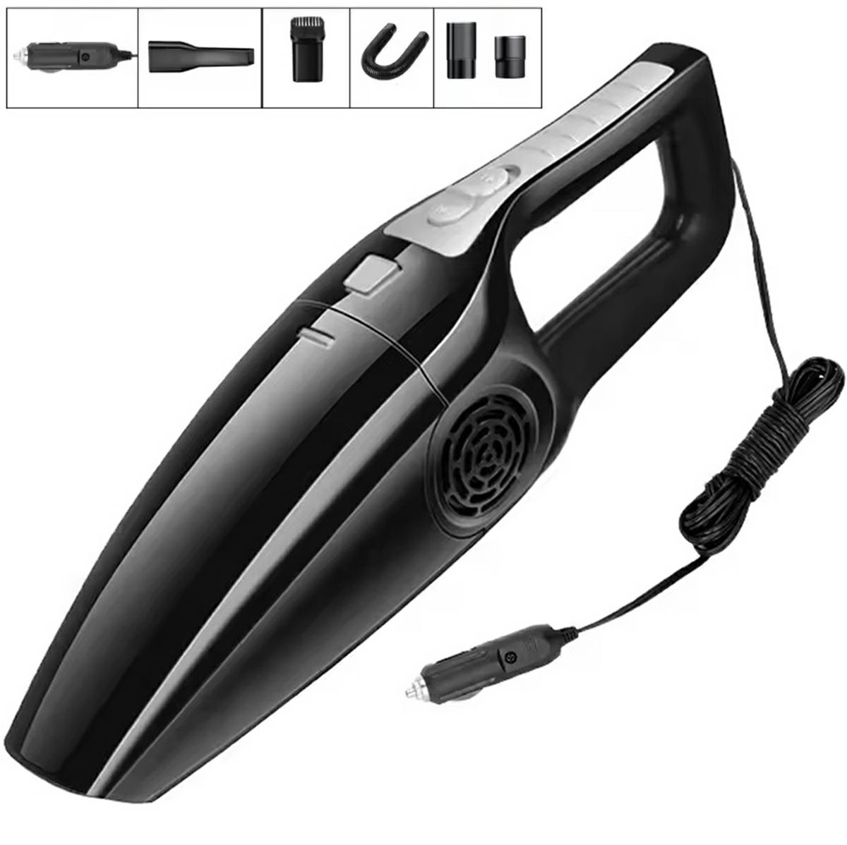 Auto vysavač 12V bezsáčkový s HEPA filtrem