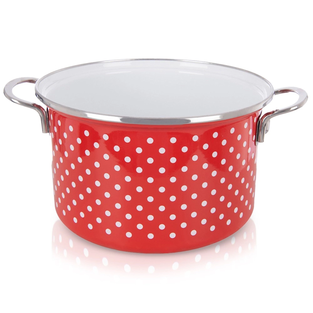 Levně Orion Hrnec smalt TEČKA Lem 4 l 113358