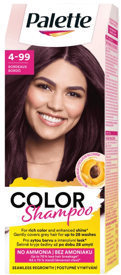 Levně Pallete Color Shampoo Bordó 301