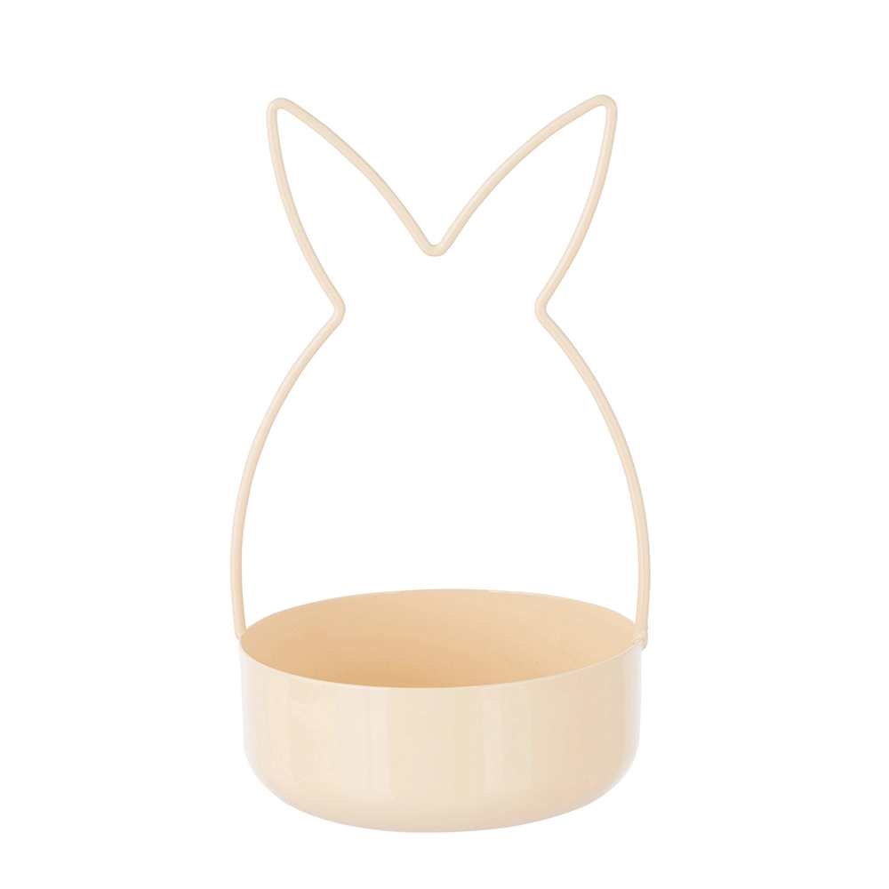 Levně Dekorativní patera zajíc žlutá 19 cm