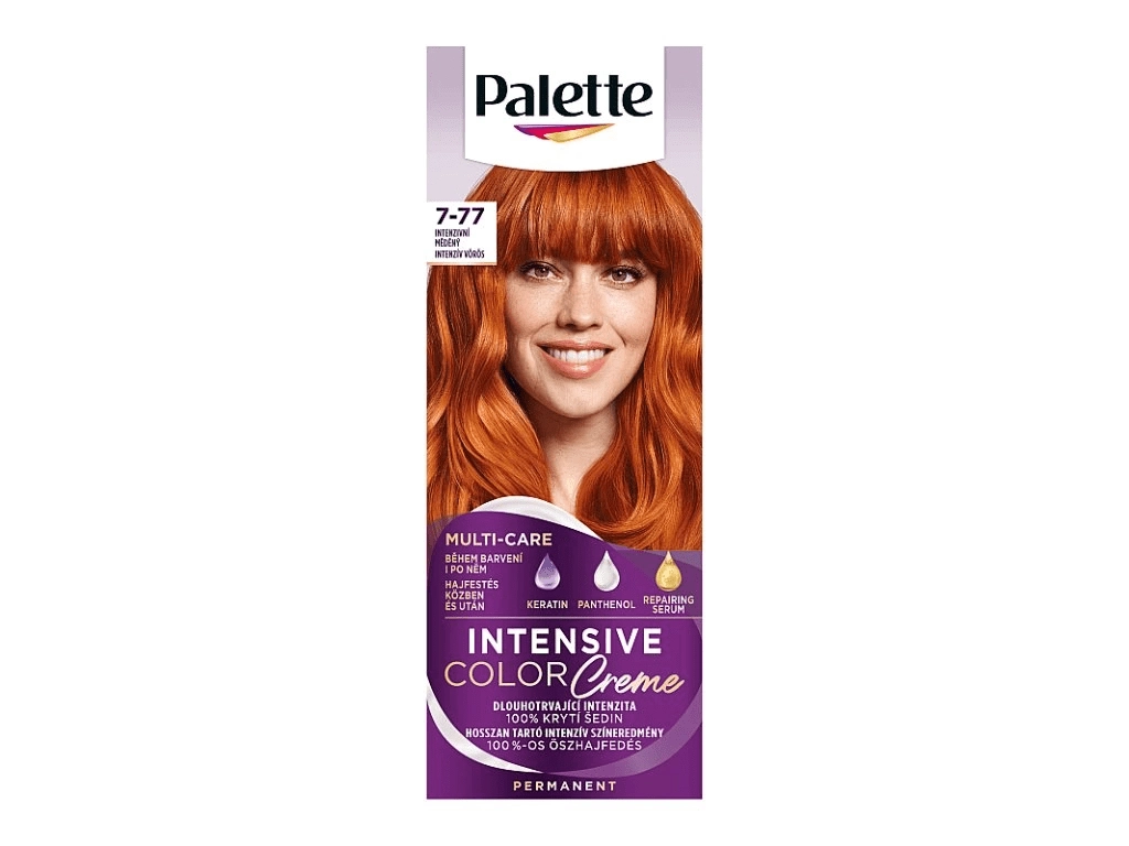 Levně Palette Intensive Color Creme barva na vlasy intenzivní měděný 7-77