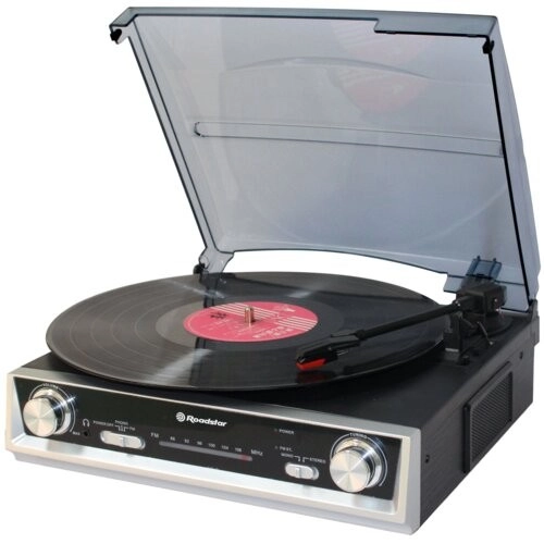 Levně Gramofon Roadstar TTR-8634 s FM tunerem a vestavěnými reproduktory