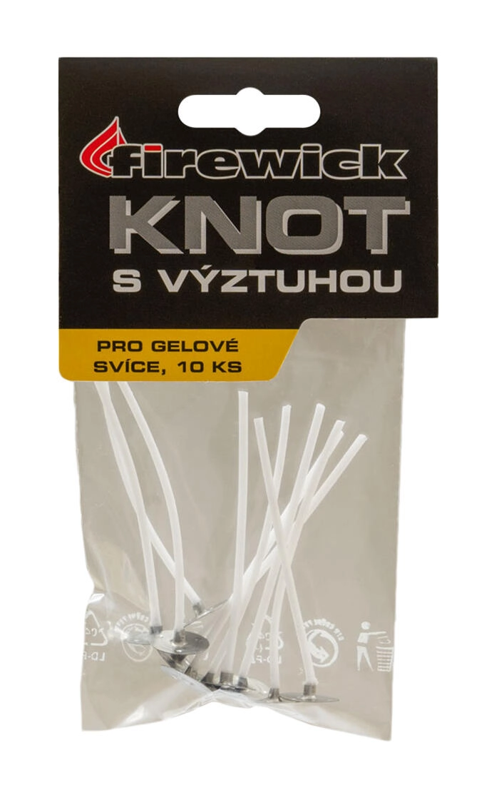 Levně knot do gelu s plíškem (10ks)