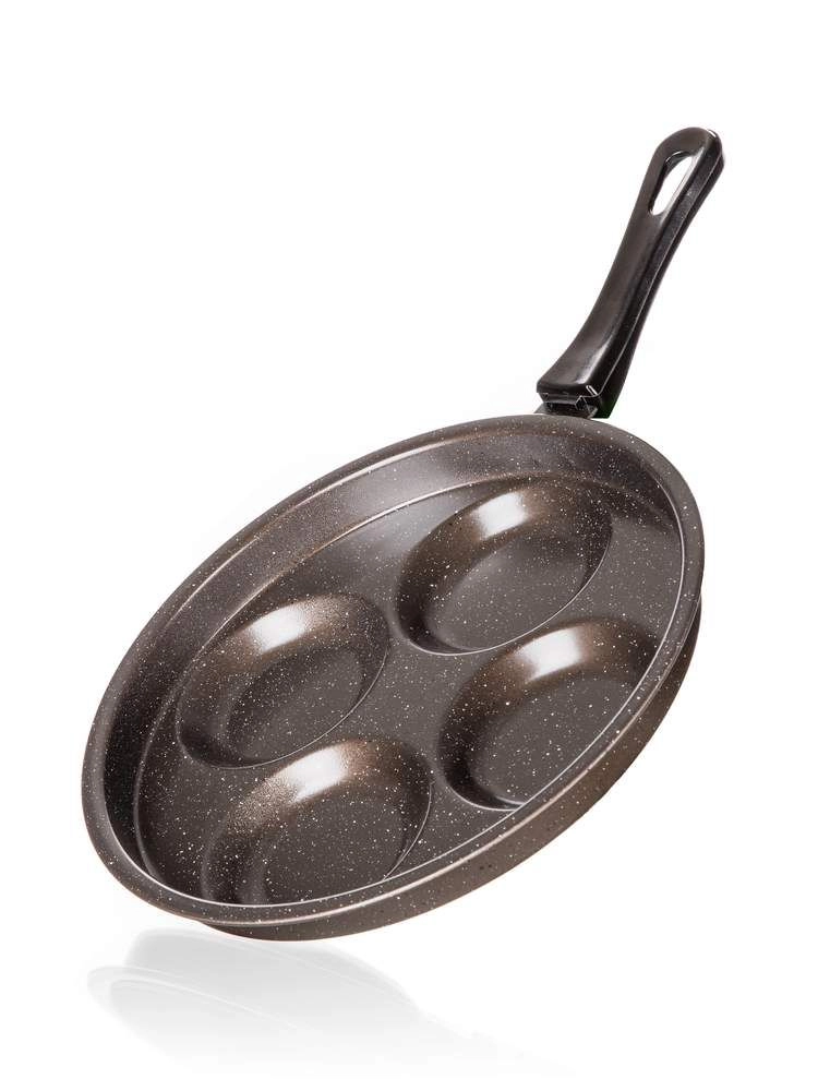 Levně Lívanečník 24 cm GRANITE Brown s nepřilnavým povrchem