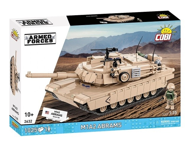 Levně Cobi 2632 Armed Forces M1A2 Abrams, 1:35, 1025 k, 1 f