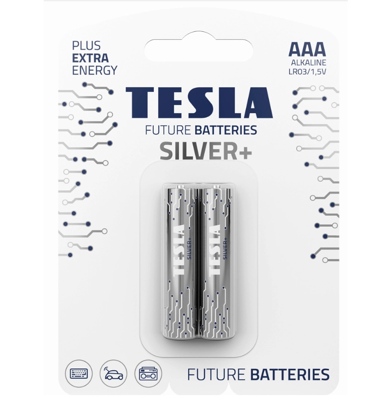 Levně TESLA SILVER+ AAA 2ks 13030220