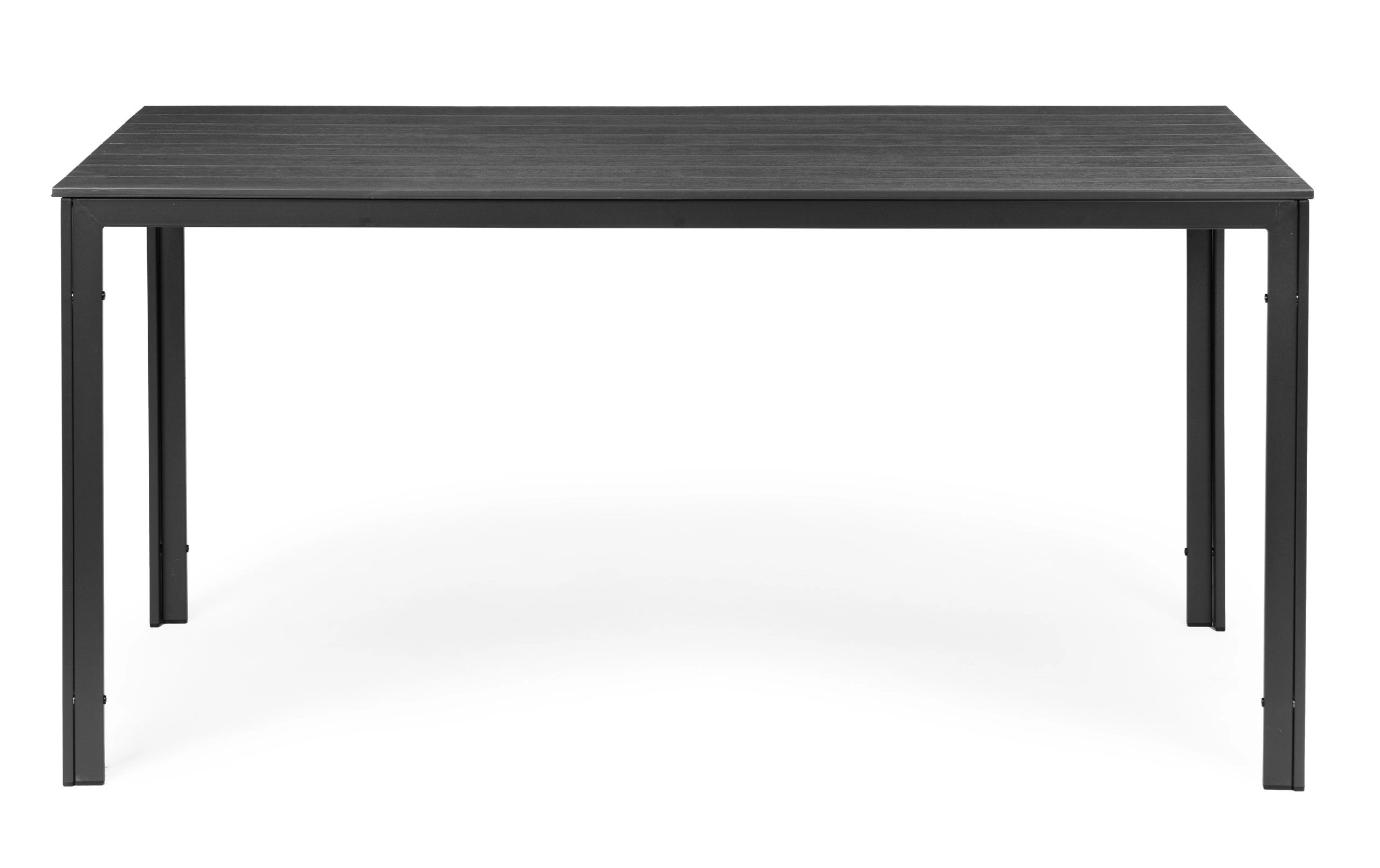 Levně Zahradní stůl pro 6 osob 156 × 78 cm z polywoodu, šedý