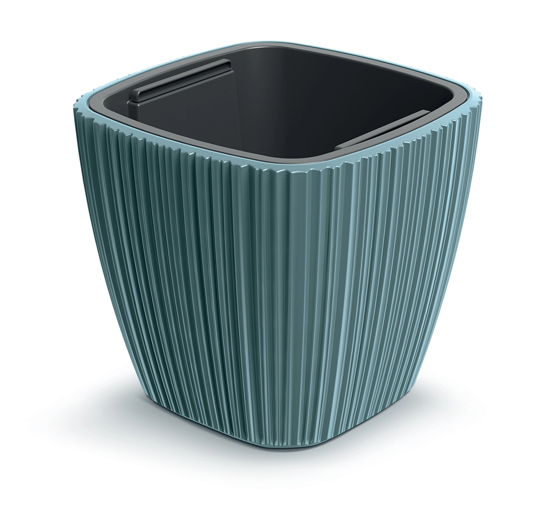 Levně Prosperplast Plastový květináč OROS LITTLE skandinávsky modrý 39 cm