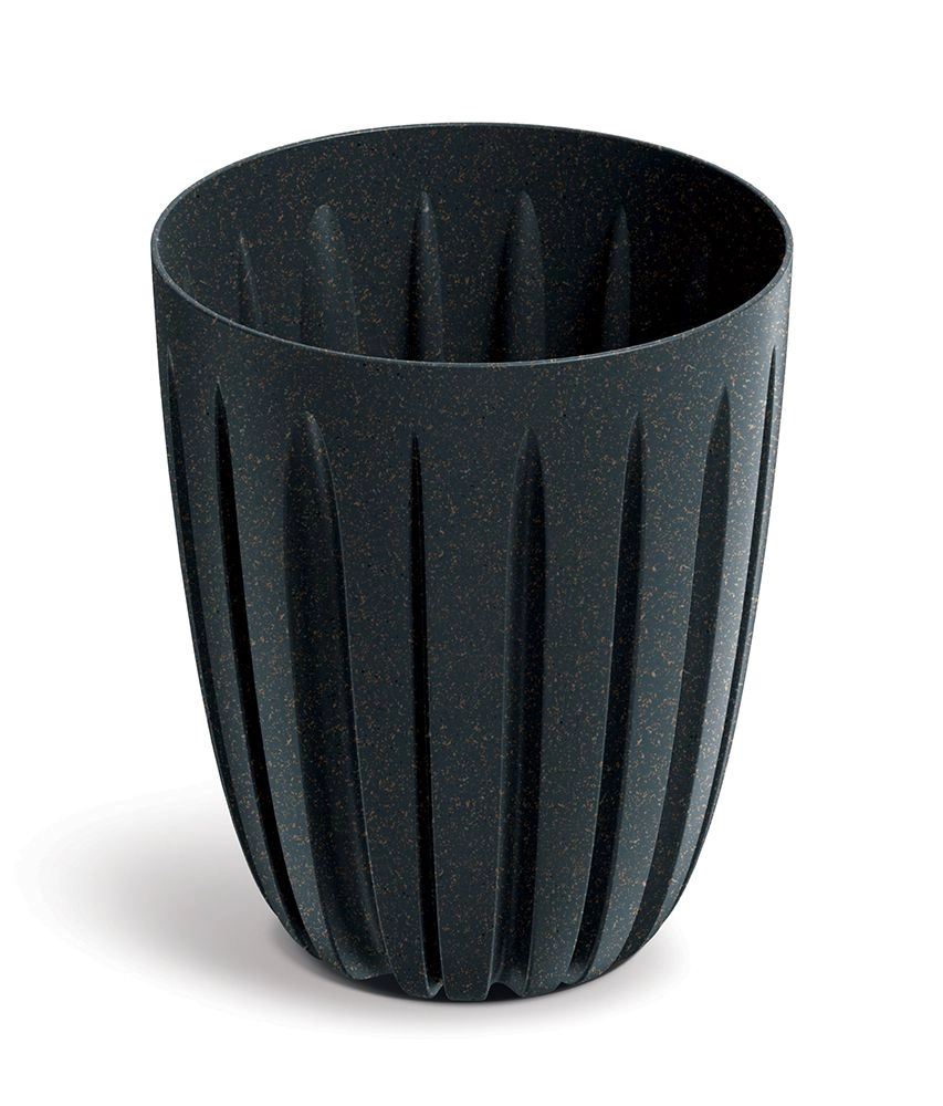 Levně Prosperplast Květináč Warios Eco Wood antracit, 19,2 cm
