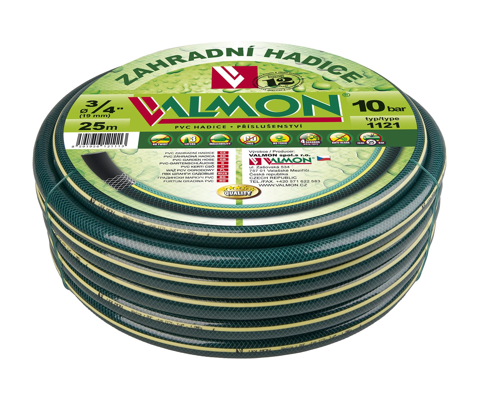 Levně Valmon 1121 neprůhledná 3/4" 10m
