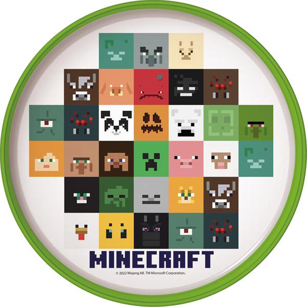 Levně STOR Plastový talíř MINECRAFT 22 cm protiskluzový