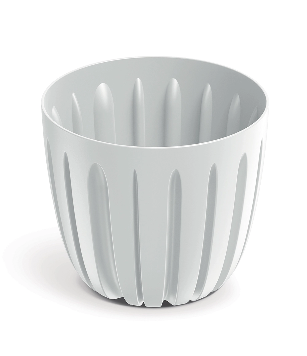 Levně Prosperplast Plastový květináč WARIOS bílý, 13,8 cm