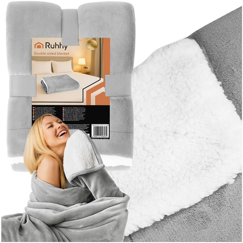Levně Ruhhy Dvouvrstvá oboustranná deka 150x200 světle šedá
