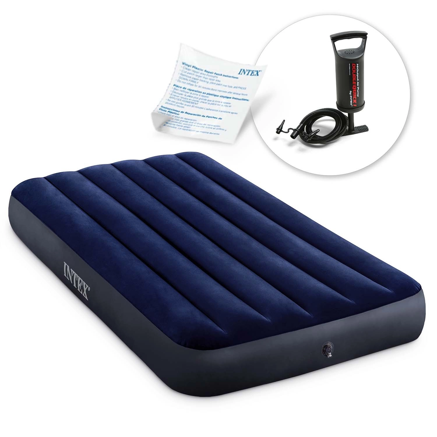 Levně Intex 64757 Nafukovací matrace 191 x 99 x 25 cm s pístovým čerpadlem