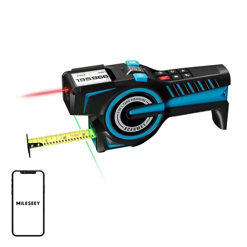 Levně Laserový dálkoměr Mileseey DTX 10 s pásmem a Bluetooth (100 m)