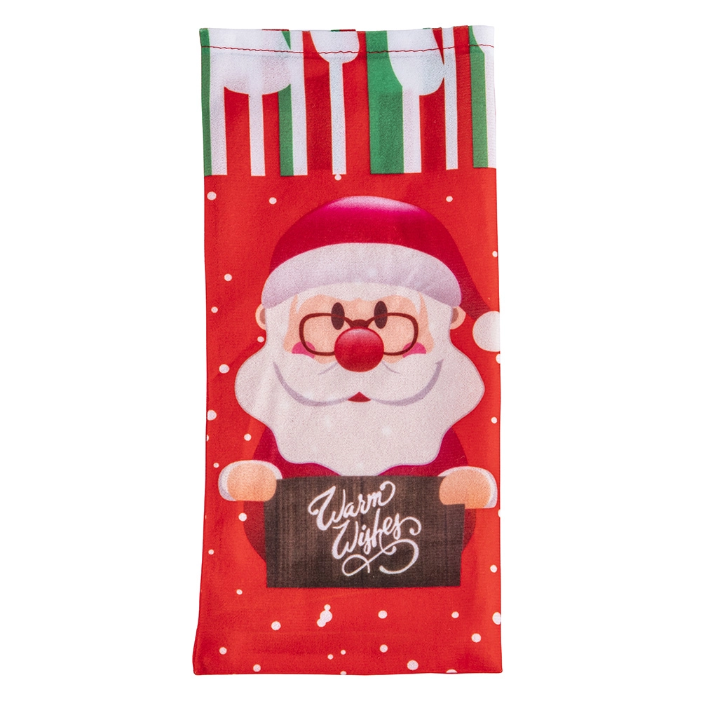 Levně Vánoční obal na láhev Santa Claus 30 × 14 cm