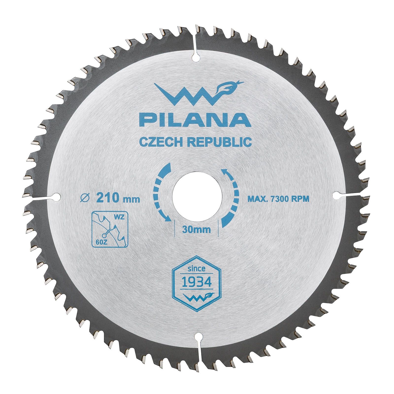 Levně Pilový kotouč PILANA 210 mm, 60 zubů, WZ pro dřevo