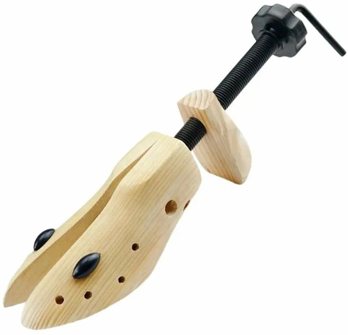 Dřevěné napínátko do bot s vícebodovou regulací