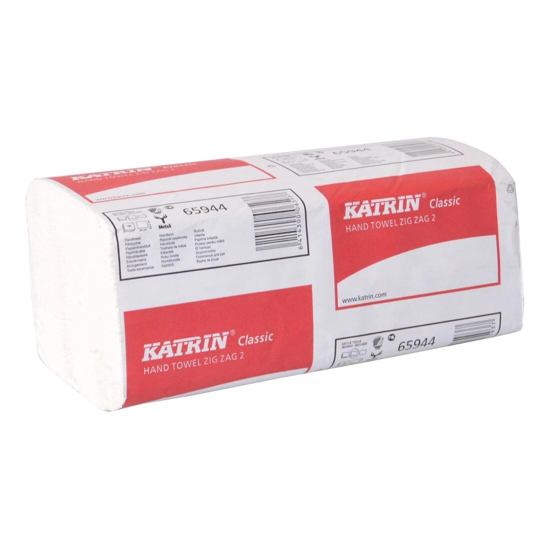 Levně M.A.T. Katrin Z-Z dvouvrstvé bilý 150 ks