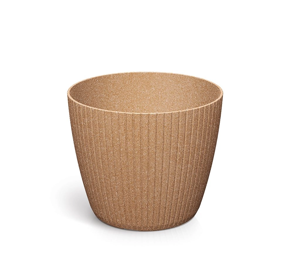 Levně Prosperplast Květináč LAMIE ECOWOOD naturální, 17,8 cm
