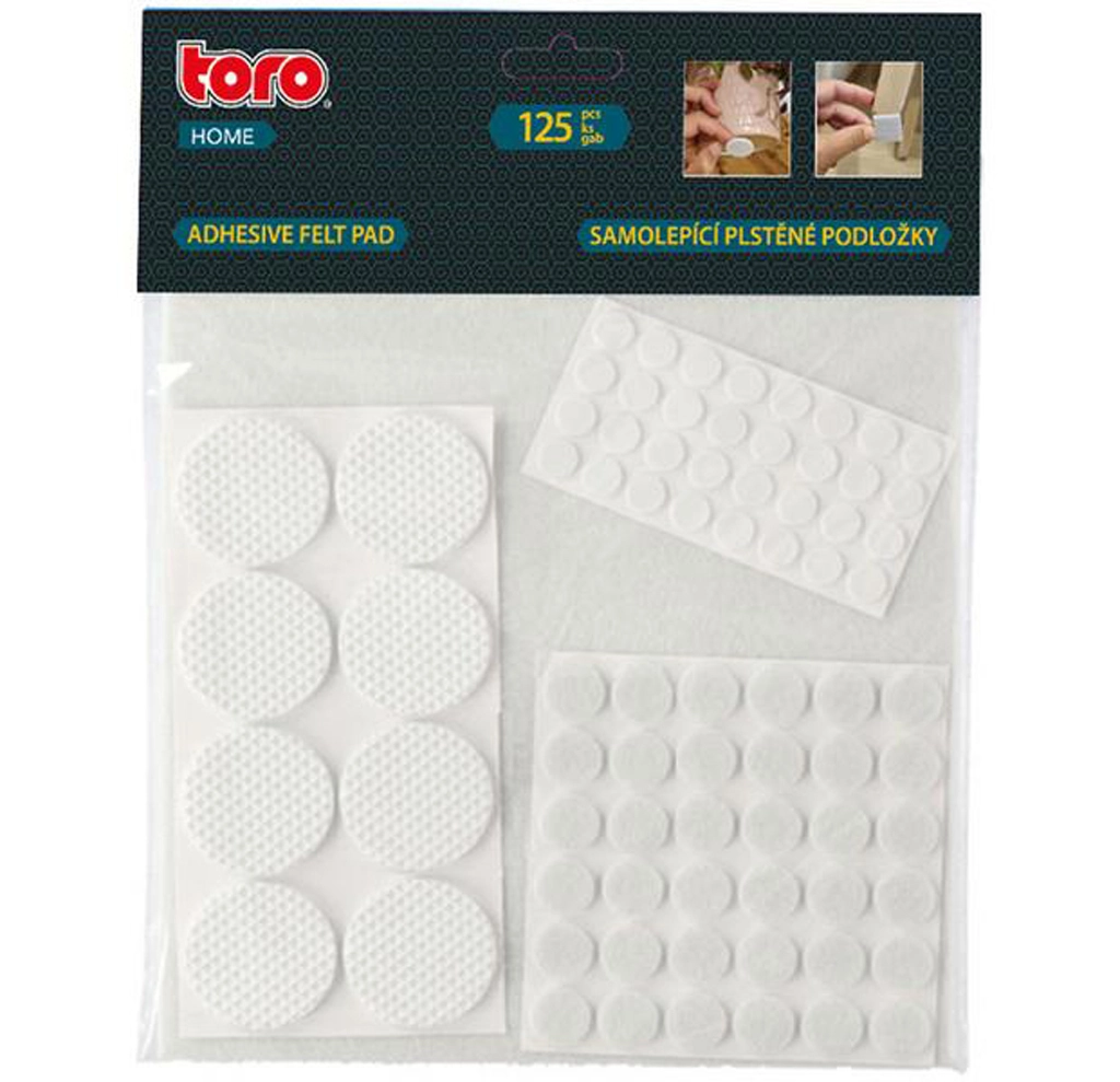 Levně Samolepící ochranná podložka TORO 125ks bílá