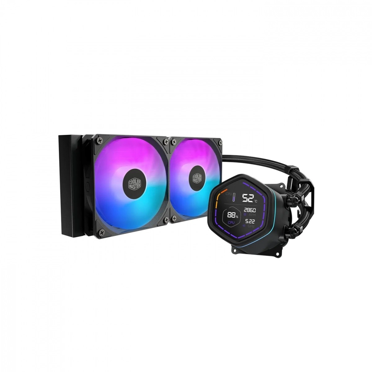 Levně Cooler Master MasterLiquid Core Nex Digital 240 ARGB černé vodní chlazení CPU