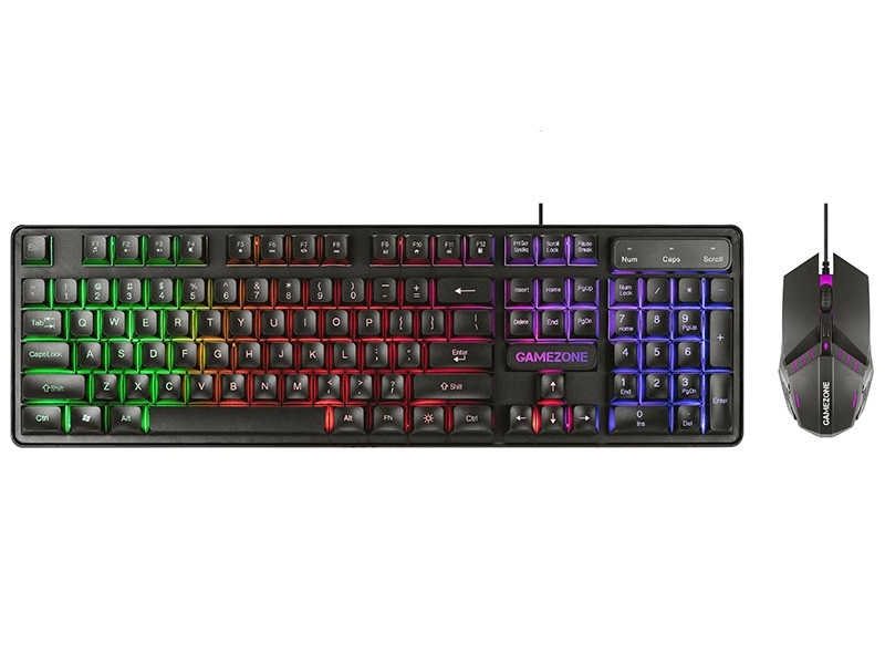 Levně Sada herní klávesnice a myši GAMEZONE Boost USB