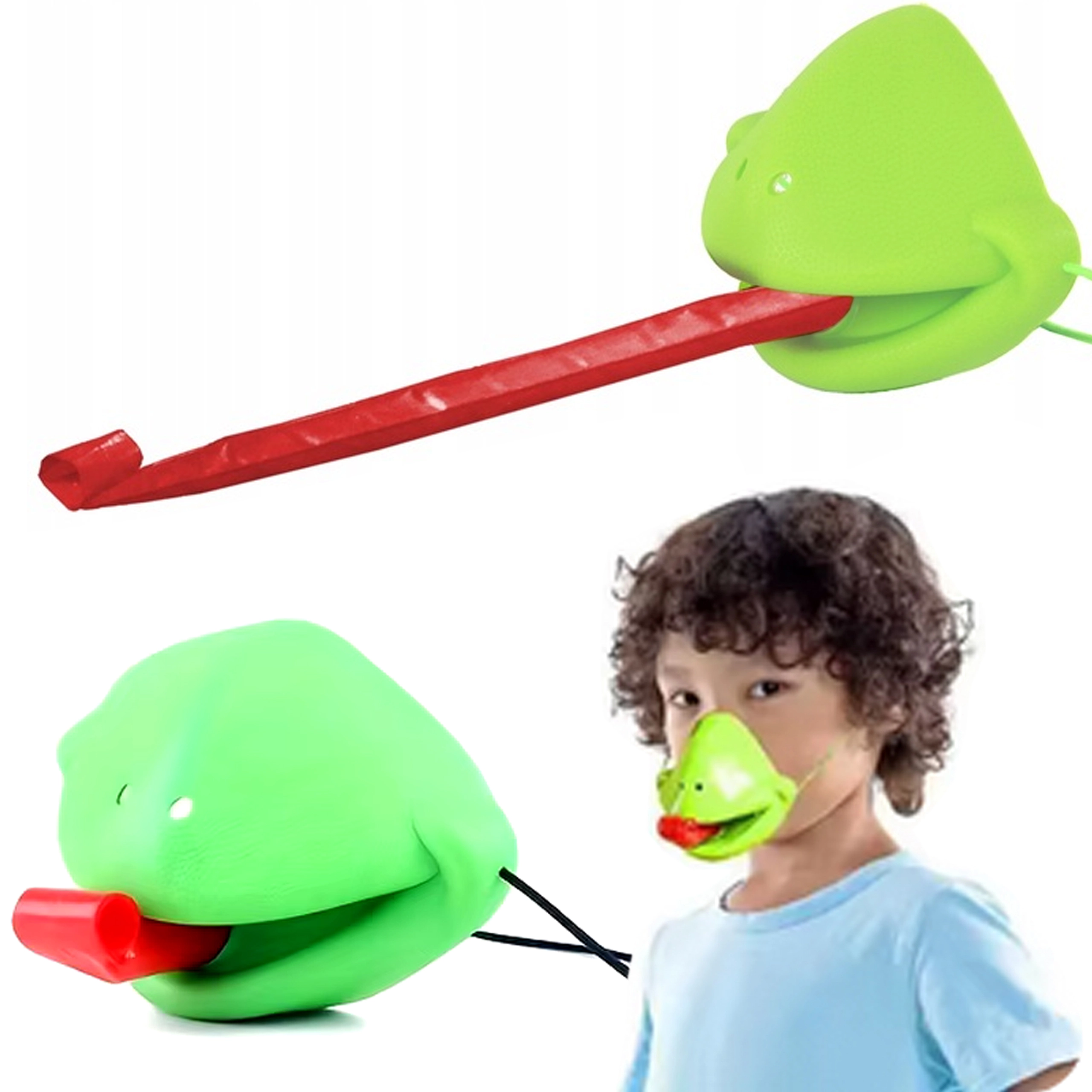 Levně Real Home Náhradní ústa pro hru rapid tongue frog catch insect mask frog x1
