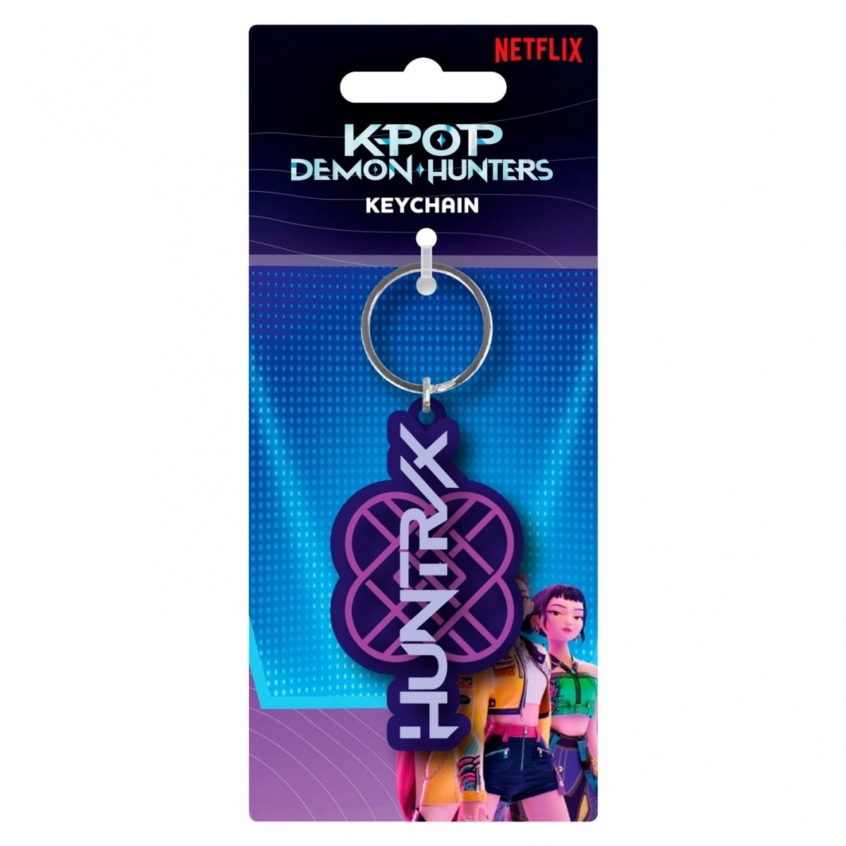 Přívěsek na klíče Pyramid International KPop Demon Hunters PVC Huntrix Logo