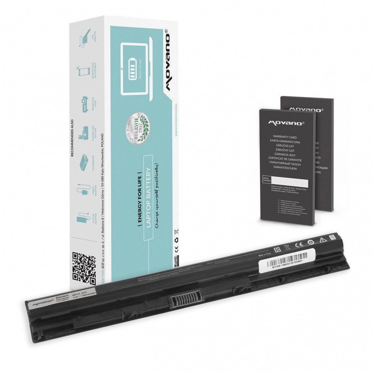 Levně Baterie Movano pro Dell Inspiron 15 3451 (M5Y1K/VN3N0/991XP) 2200 mAh 33 Wh