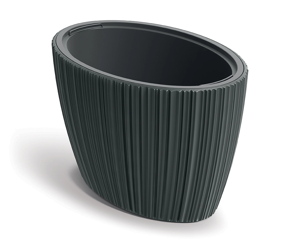 Levně Prosperplast Květináč ORO 59,5 cm - tmavě šedá